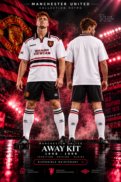 Maillot Rétro Manchester United Extérieur 1998-1999
