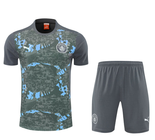 Ensemble vert camo T-shirt + short Manchester City 2025-2026