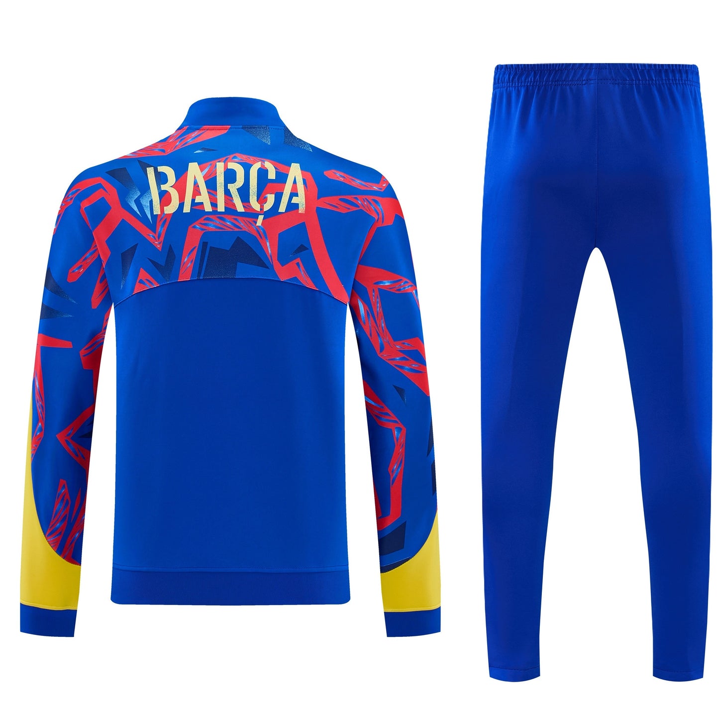 Ensemble Survêtement FC Barcelone Bleu Royal Jaune Homme – Training Suit Barça 2026/2027