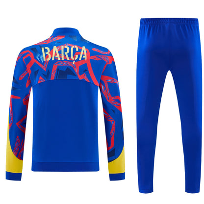 Ensemble Survêtement FC Barcelone Bleu Royal Jaune Homme – Training Suit Barça 2026/2027