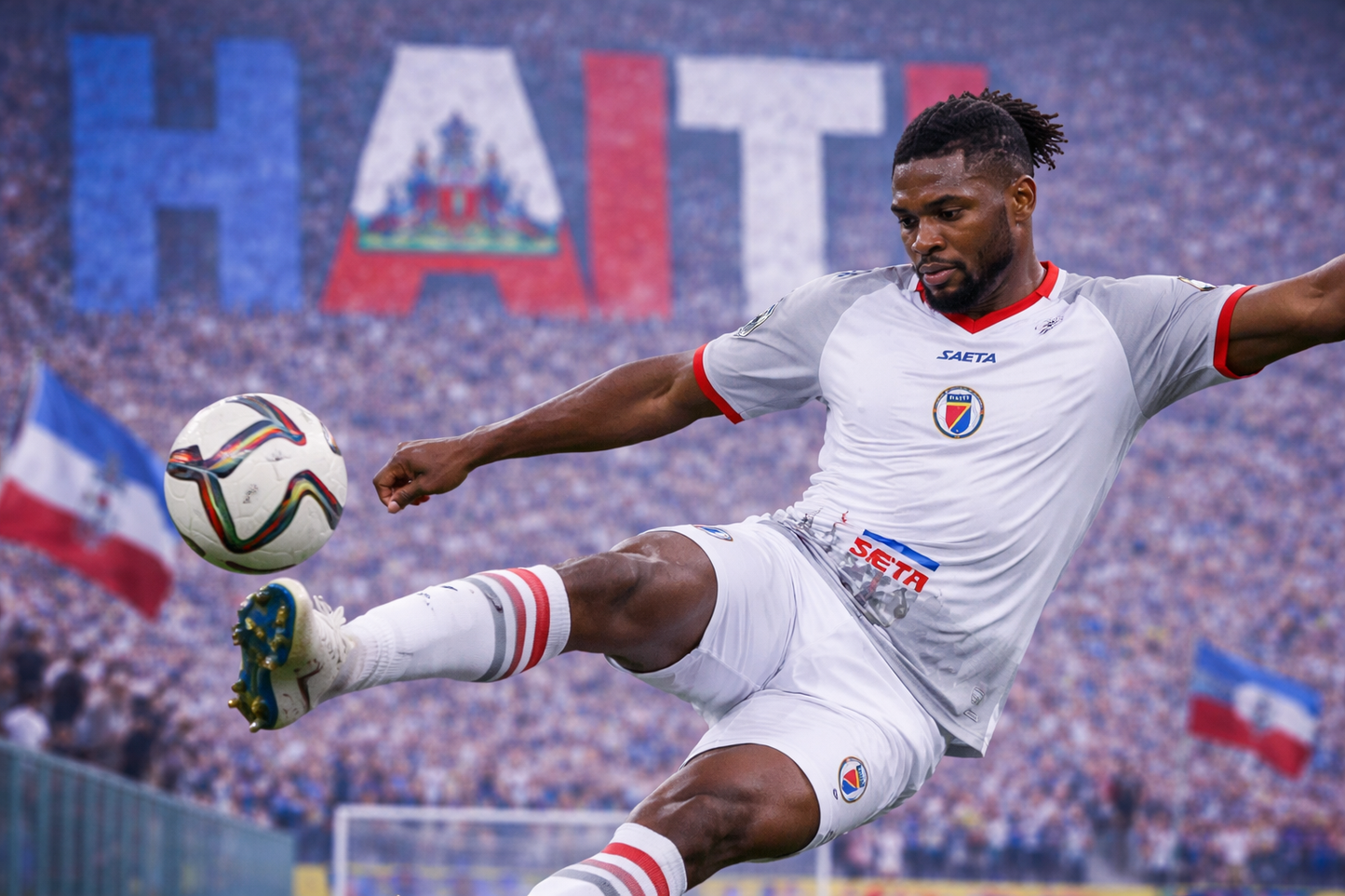 Maillot Haïti Extérieur blanc  🇭🇹 2026-2027 – Football Officiel SAETA