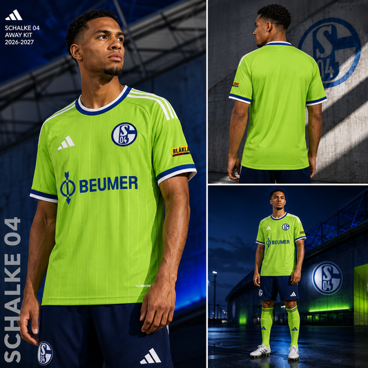 Maillot Schalke 04 Extérieur 2026-2027 Vert – Jersey Football S04 Away Adidas
