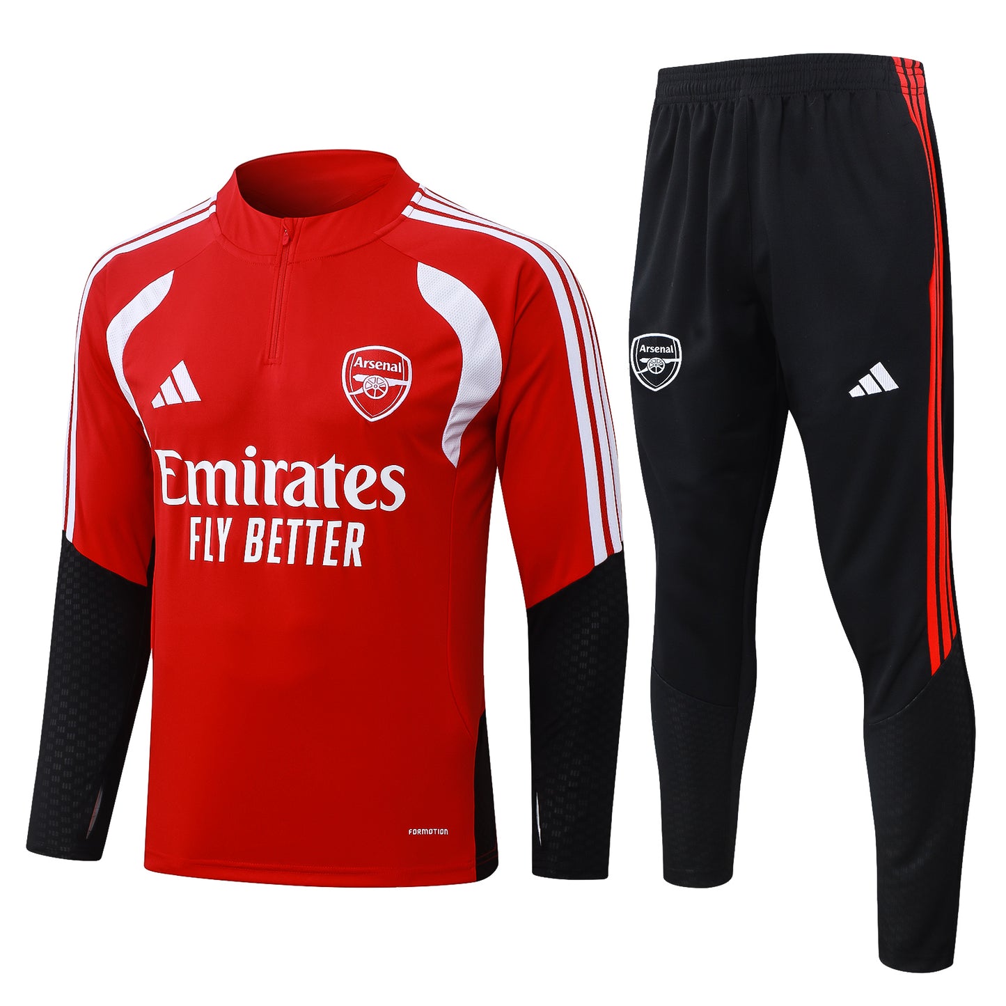 Survêtement Arsenal Rouge & Noir 2026-2027 – Ensemble Entraînement Homme