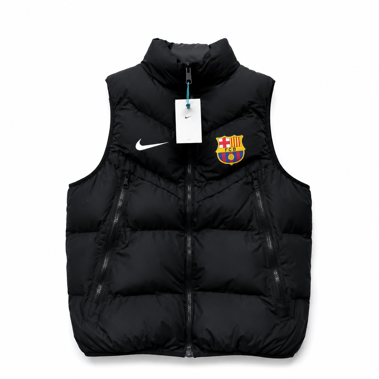 Doudoune Sans Manches FC Barcelona Noir Homme – Gilet Matelassé Barça Nike Hiver 2026 | FIFAFOOT