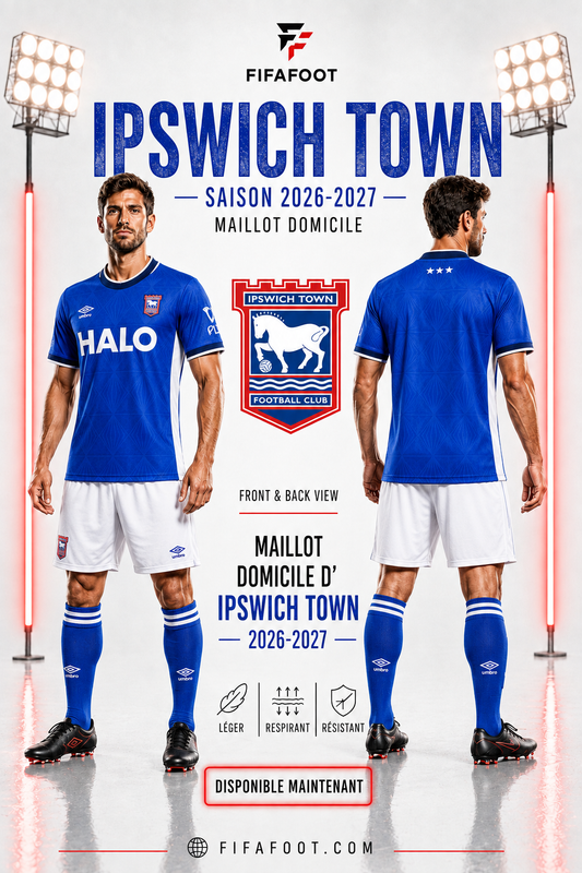 Maillot Ipswich Town Domicile 2026-2027 – Bleu – Homme
