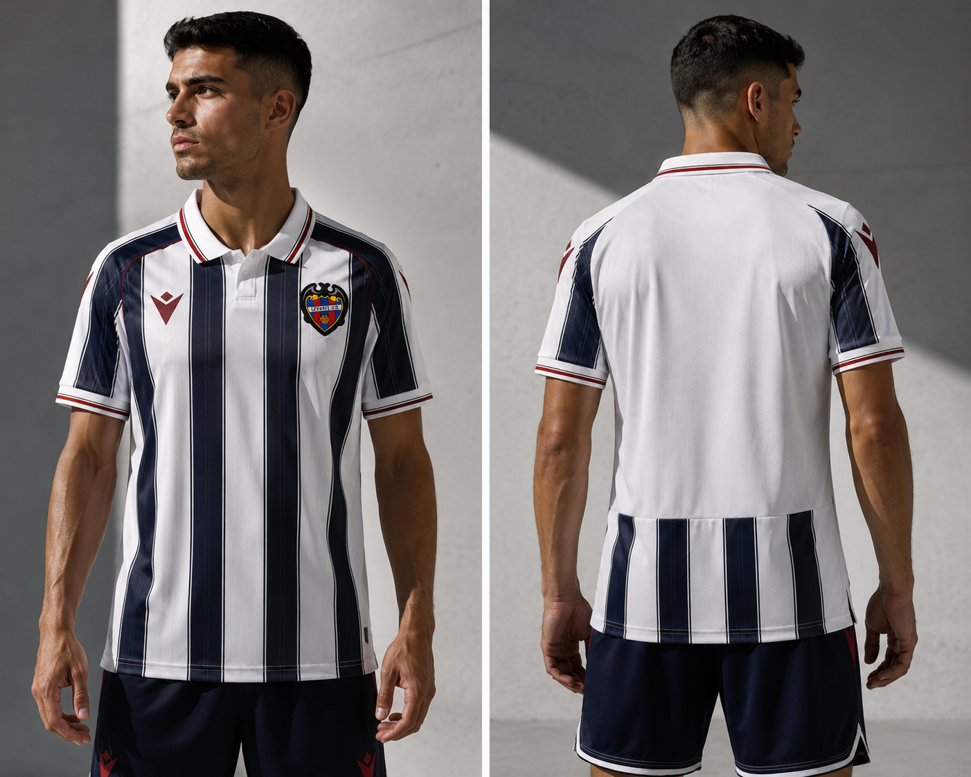 Maillot Levante UD Extérieur 2026-2027 Blanc Bleu Marine – Jersey Football Levante Away