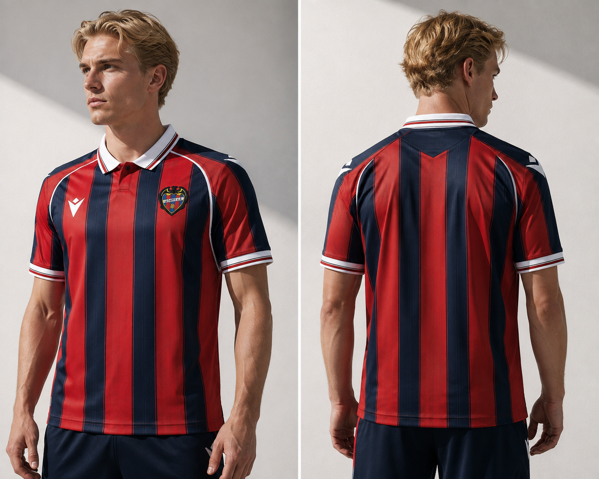 Maillot Levante UD Domicile 2026-2027 Rouge Bleu – Jersey Football Levante Unión Deportiva
