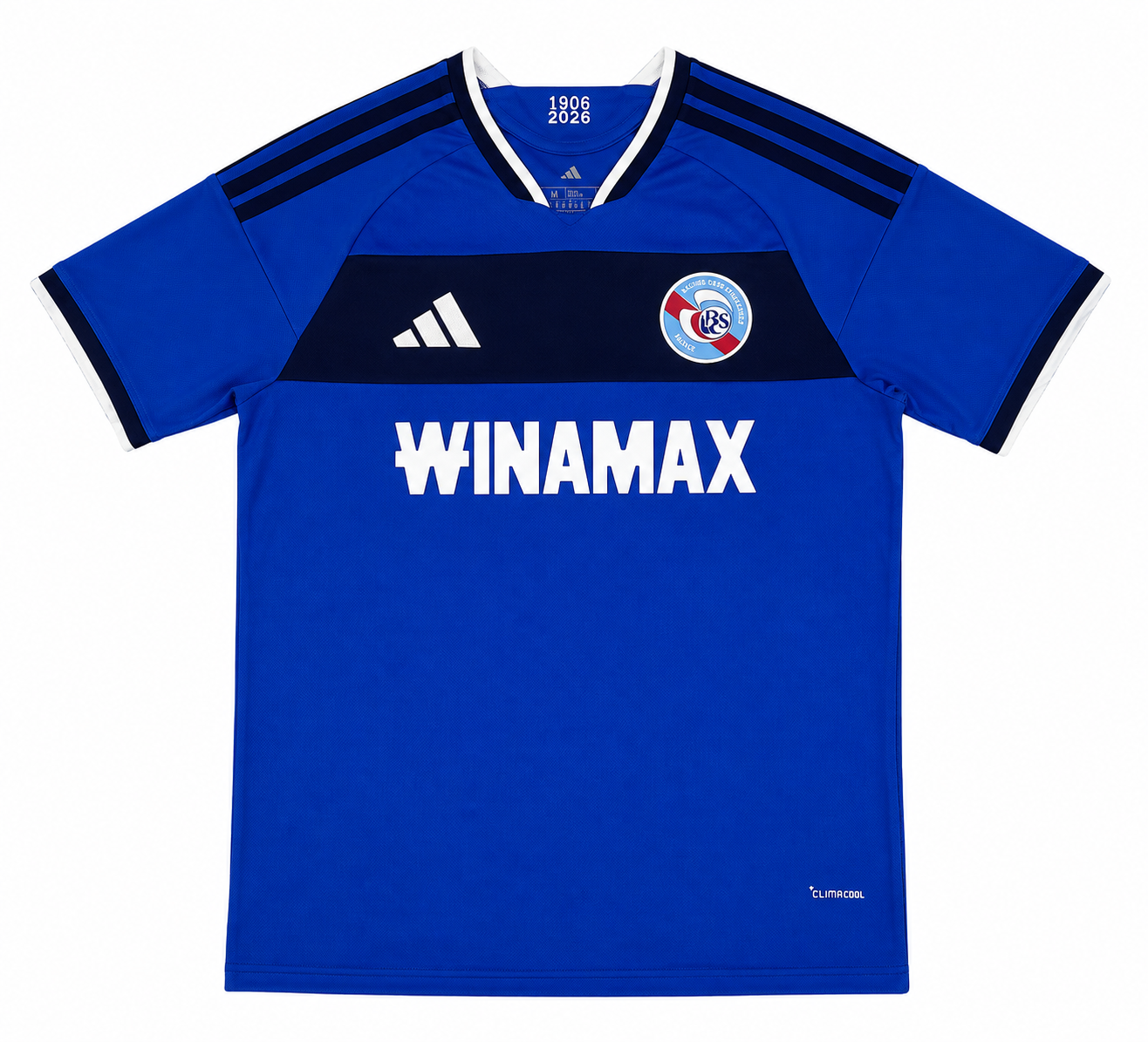 Maillot RC Strasbourg Domicile 2026-2027 – Bleu Roi et Bleu Marine