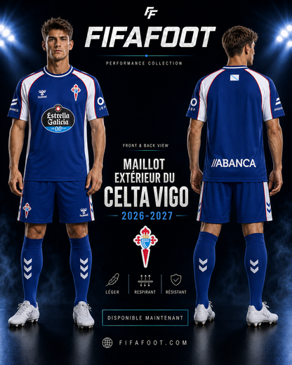 Maillot Celta Vigo Extérieur 2026-2027 Bleu Marine – Jersey Football RC Celta Vigo Away