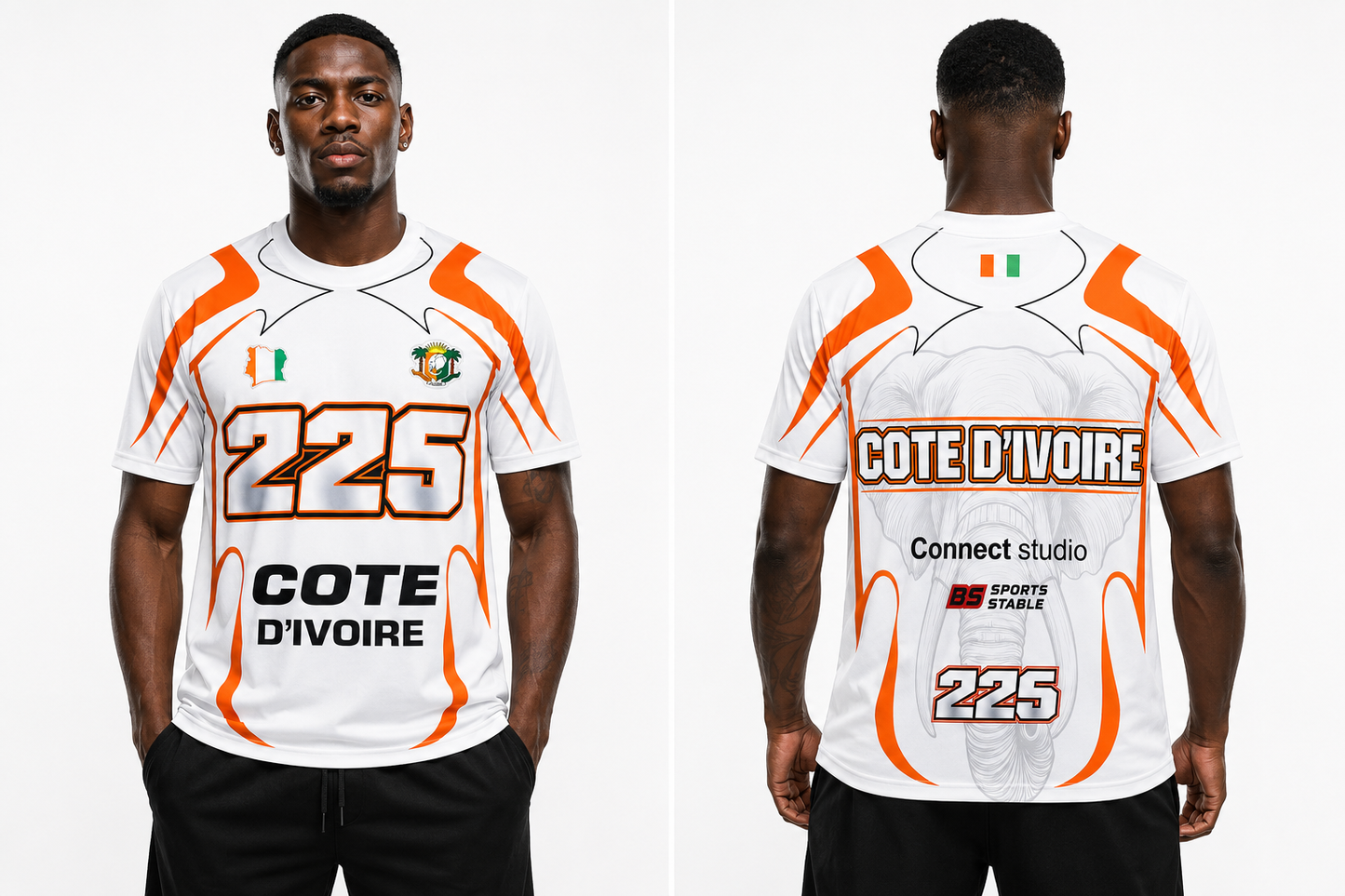 Maillot Côte d’Ivoire 225  Homme – Édition Éléphant
