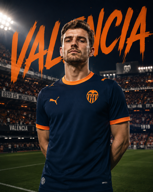 Maillot Valencia CF Extérieur 2026/2027 Bleu – Jersey Football Homme Puma DryCell Officiel