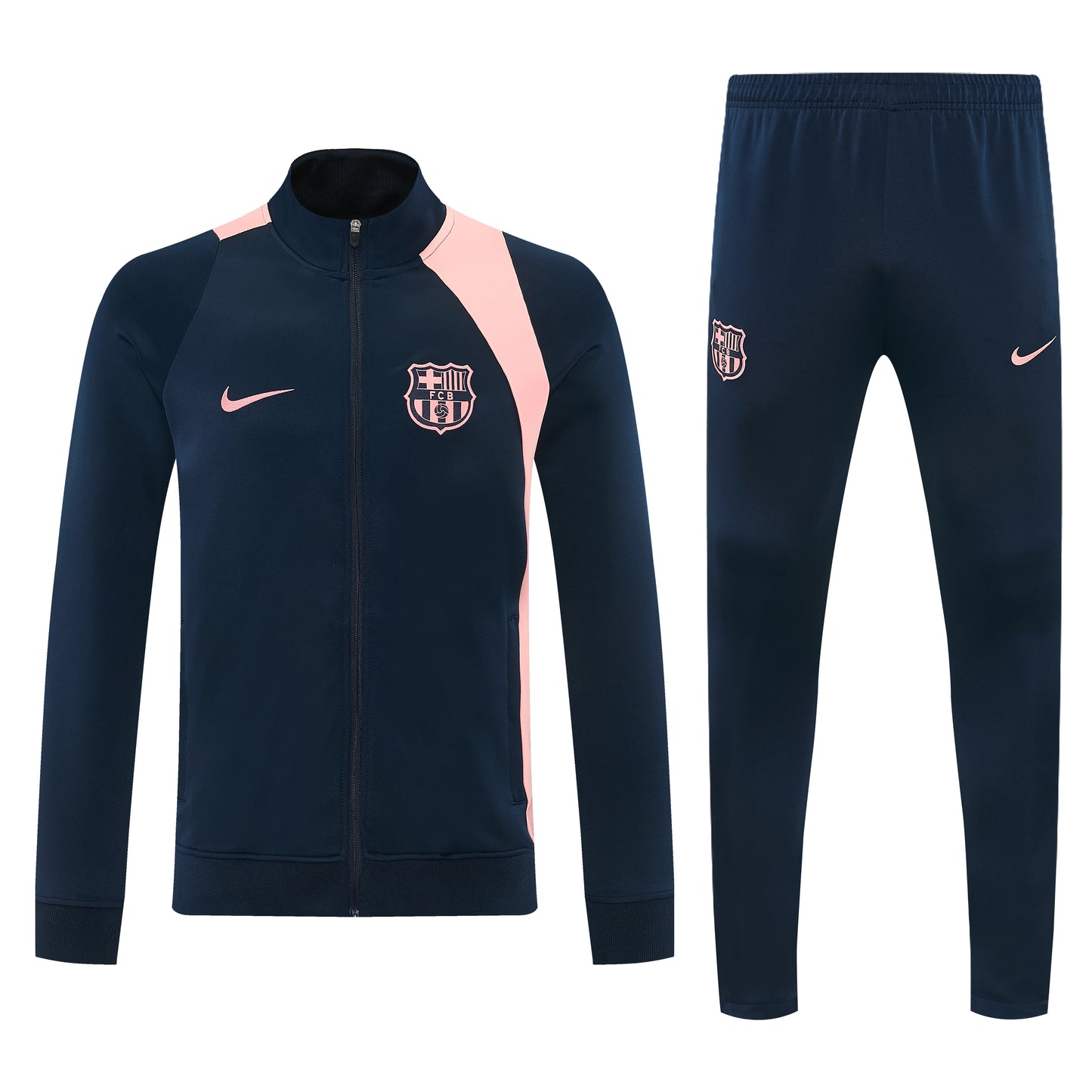 Ensemble Survêtement FC Barcelone Bleu marine -rose Homme 2026/2027 – Training Suit Barça
