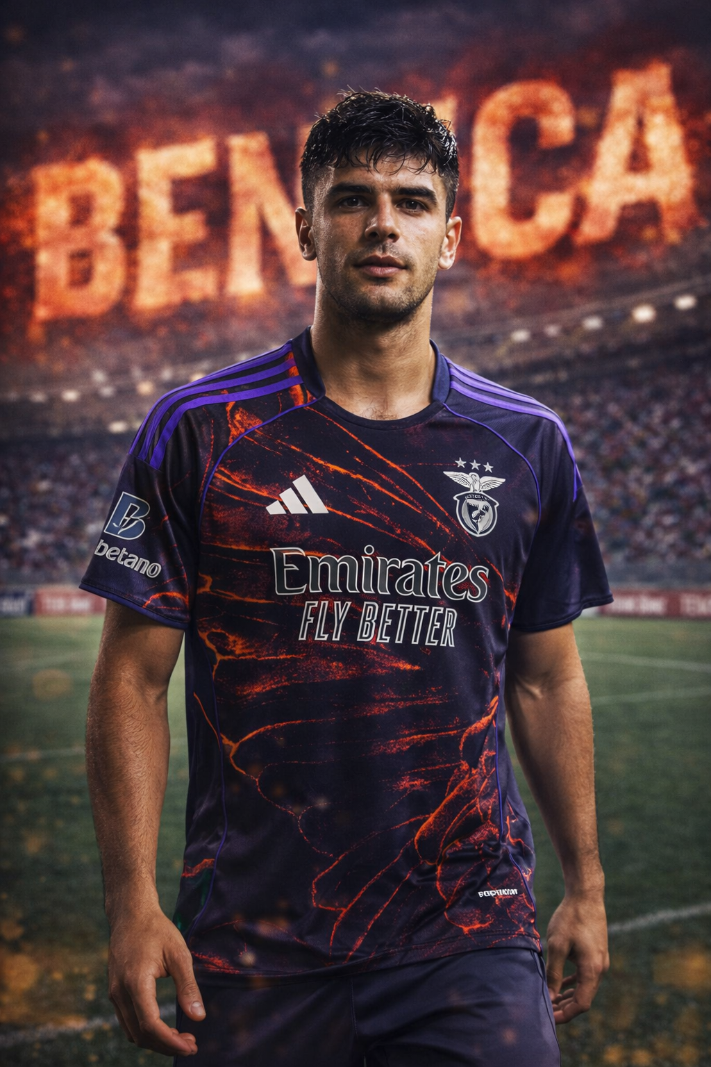 Maillot Benfica Third extérieur 2025/2026 Noir Violet – Emirates Fly Better | FIFAFOOT
