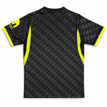Maillot Atlético Madrid Extérieur 2026-2027 Homme et enfant  – Noir et Jaune Fluo