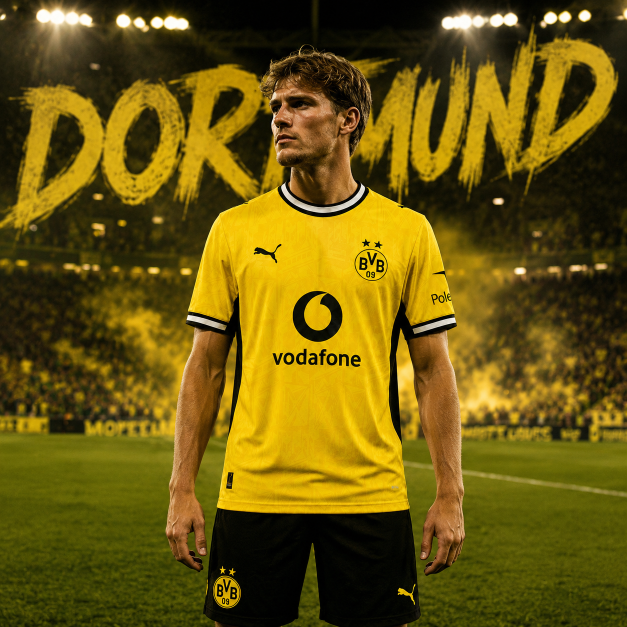 Maillot Domicile Borussia Dortmund 2026-2027 Jaune Noir BVB – Version Football Homme Puma Premium