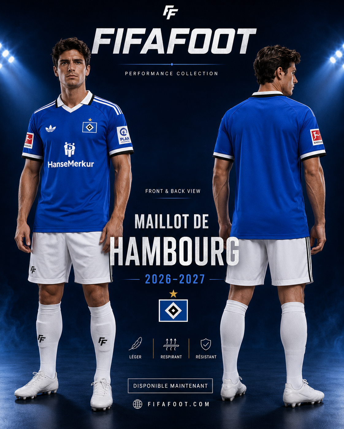 Maillot Hamburger SV Domicile 2026-2027 bleu