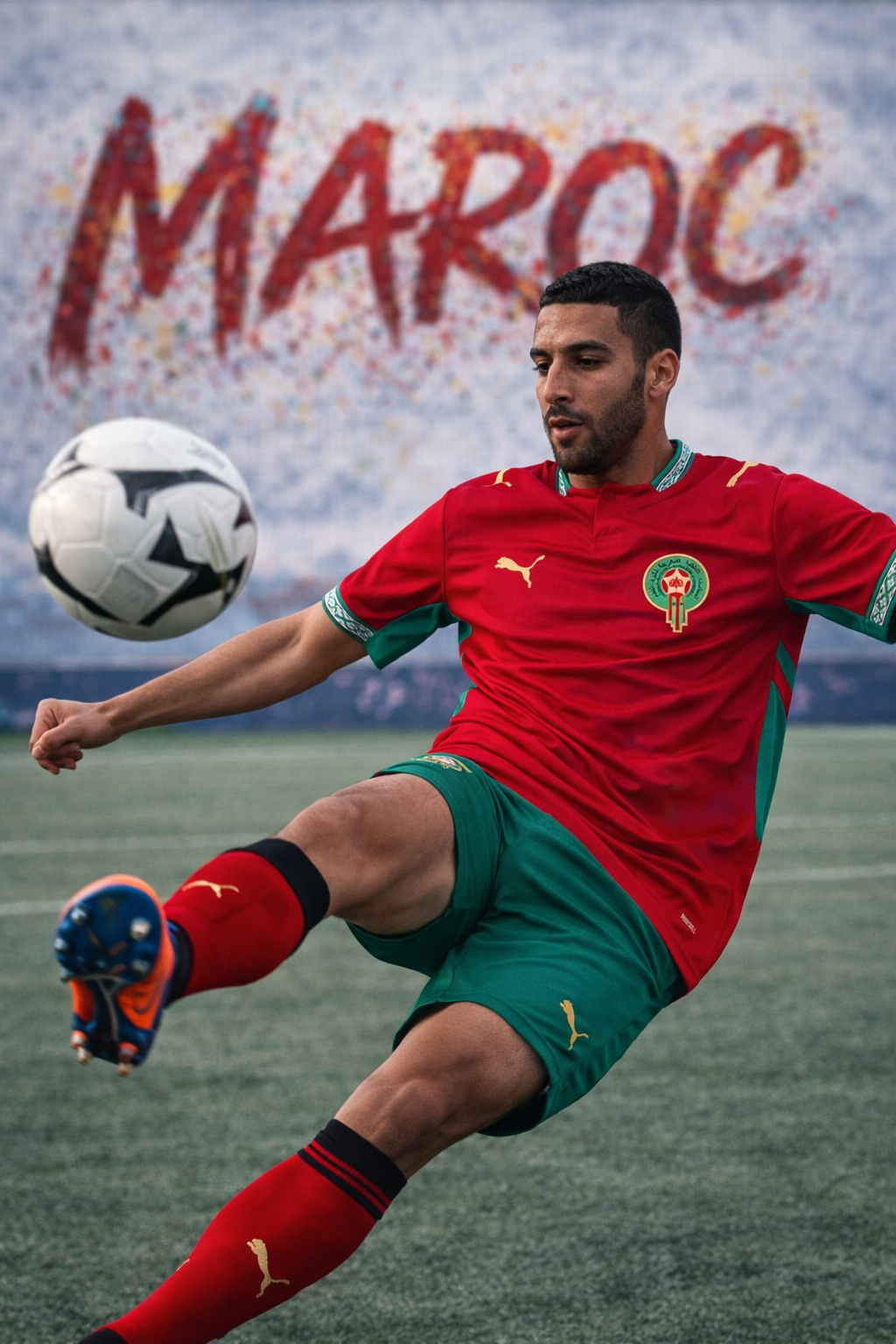 Maillot Maroc Domicile 2026-2027 🇲🇦 | Tenue Officielle Puma Football – FIFAFOOT