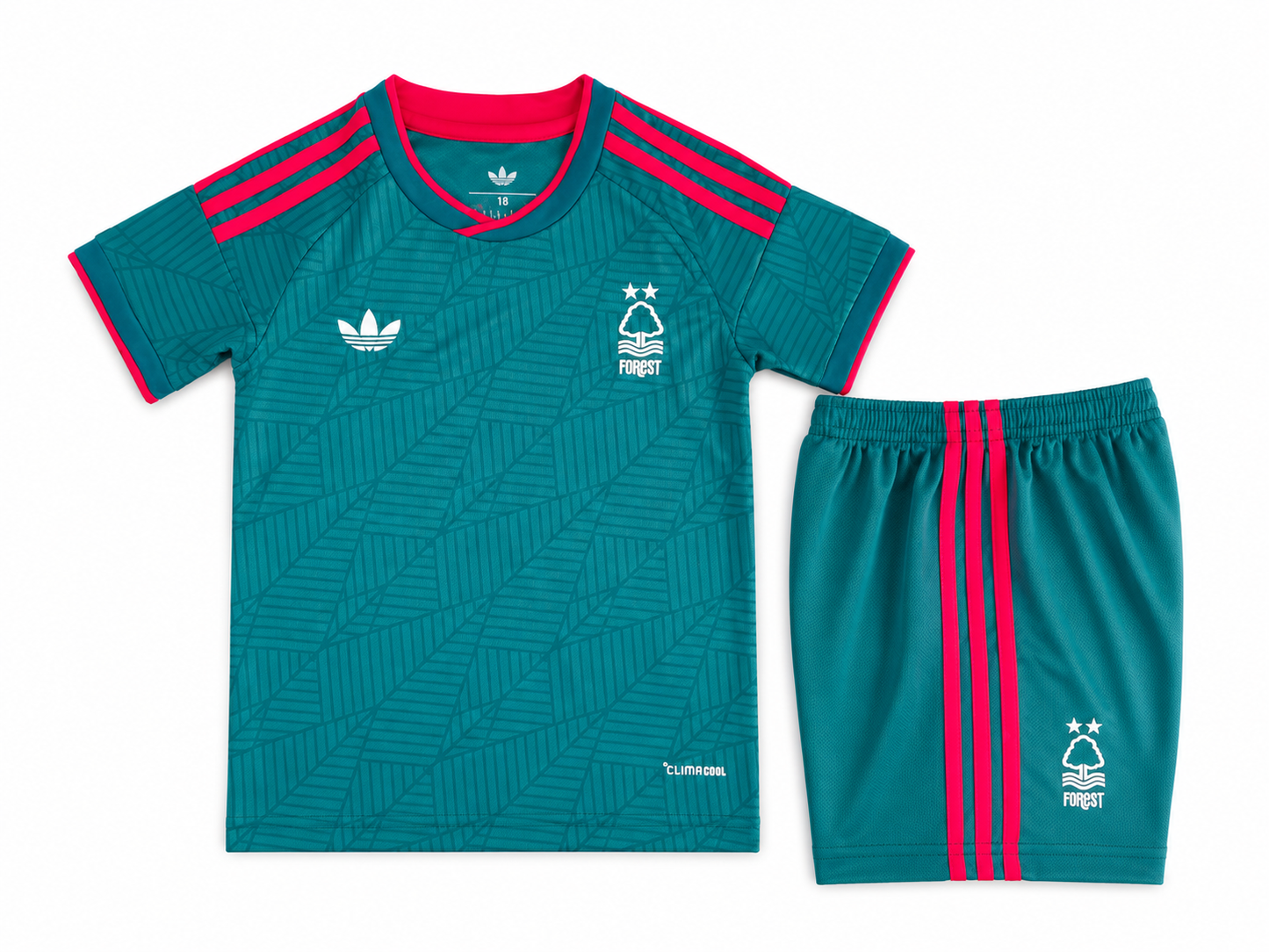 Maillot Nottingham Forest Extérieur 2026-2027 – Turquoise & Rose