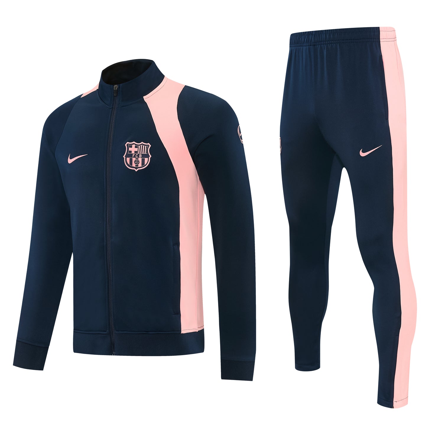 Ensemble Survêtement FC Barcelone Bleu marine -rose Homme 2026/2027 – Training Suit Barça