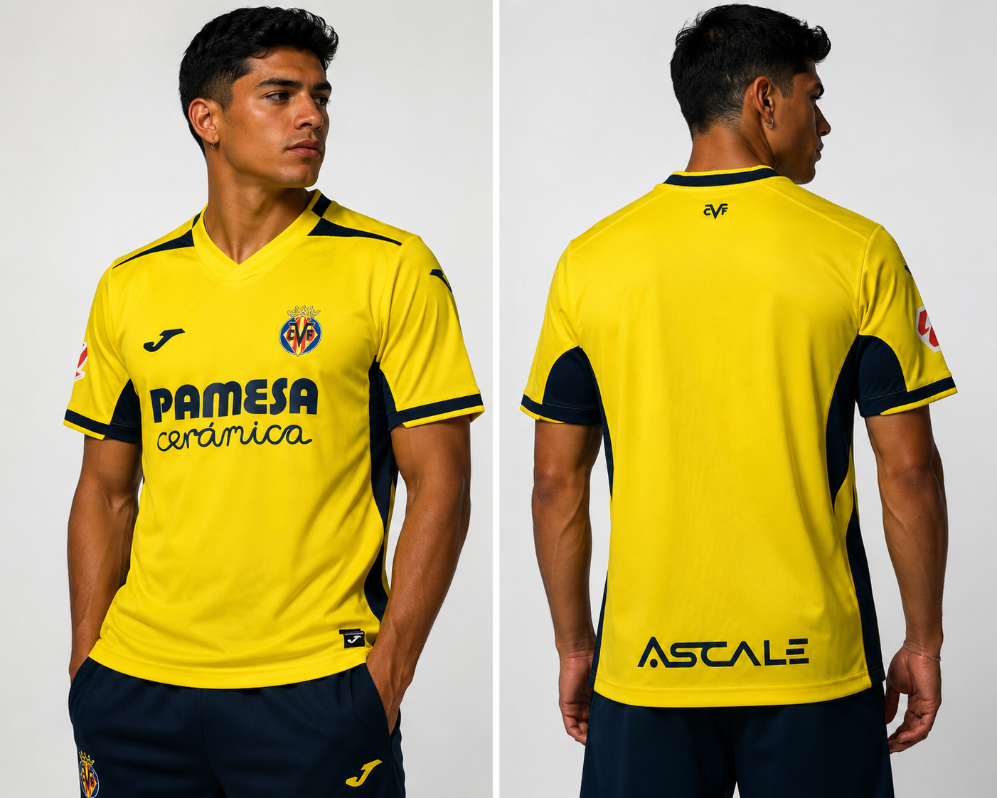 Maillot Villarreal CF Domicile 2026-2027 – Jaune et Bleu Marine