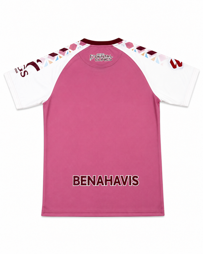 Maillot Málaga CF Extérieur 2026-2027 – Rose et Blanc