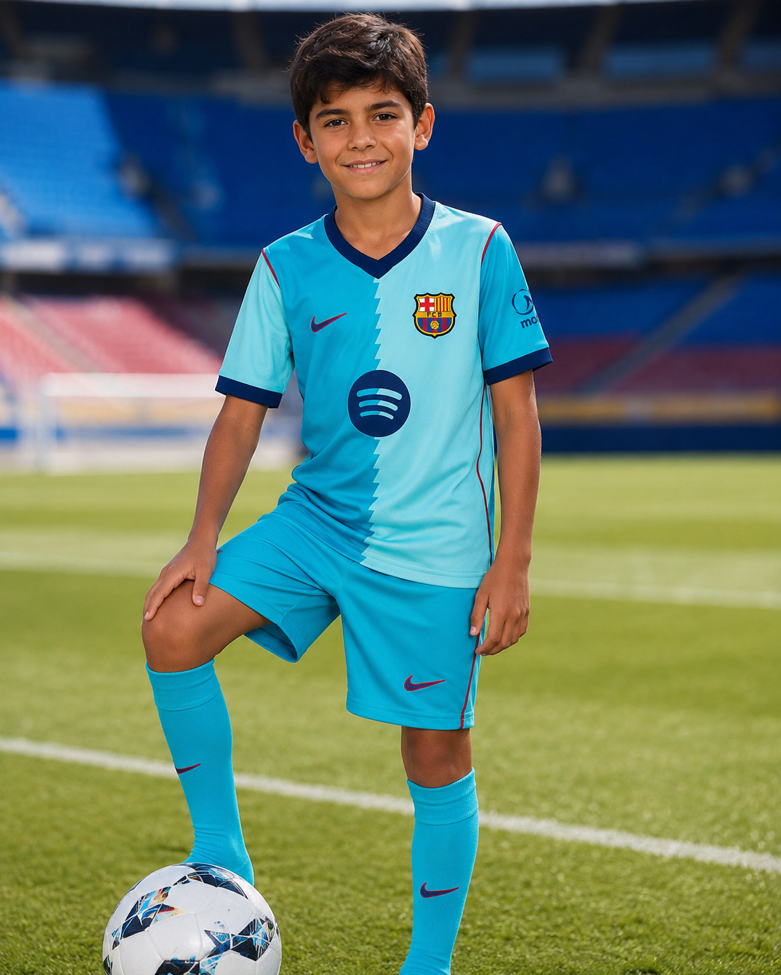 Maillot FC Barcelone Extérieur 2026/2027 Homme – Jersey Away Bleu Ciel | Tenue Football Barça Premium