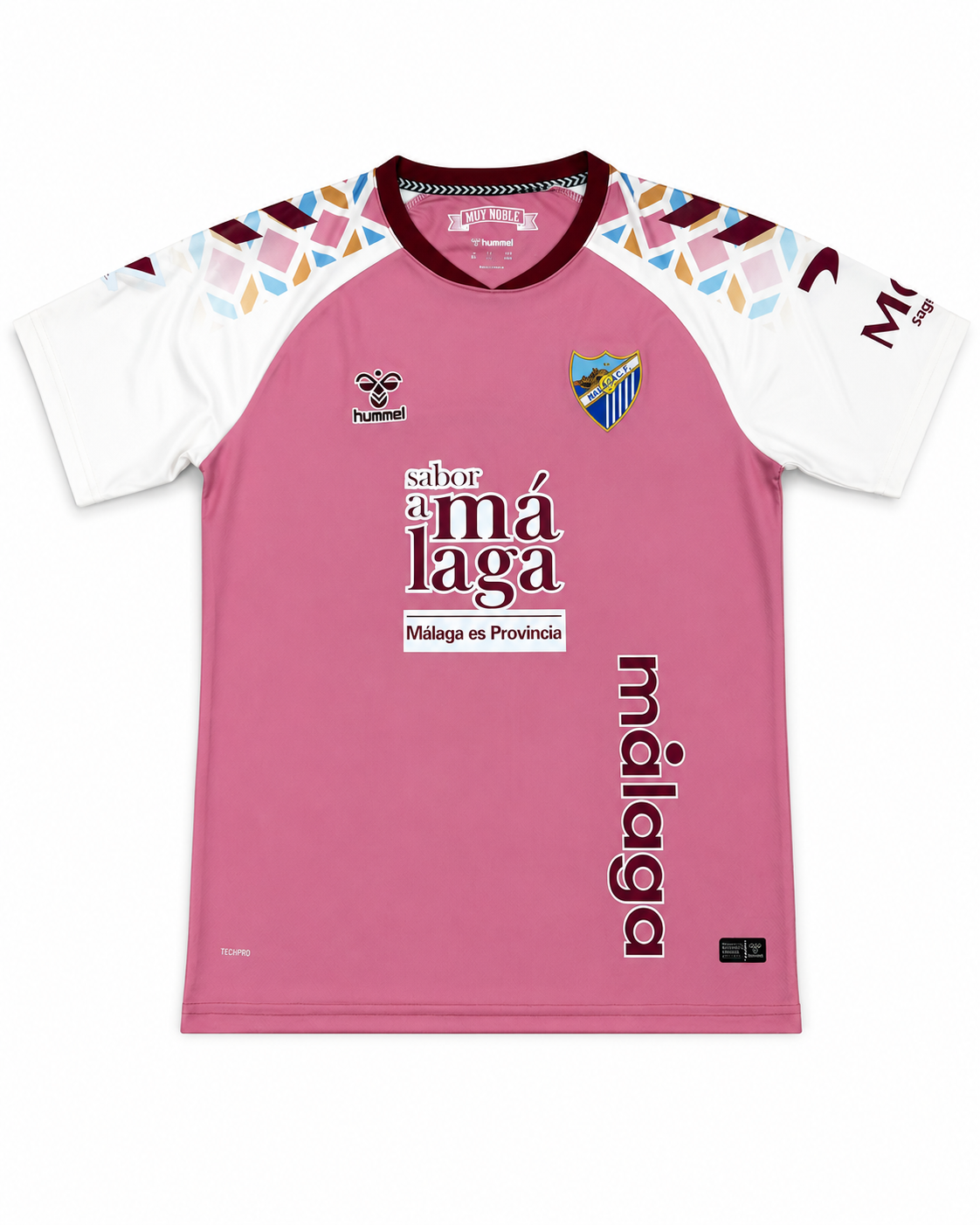 Maillot Málaga CF Extérieur 2026-2027 – Rose et Blanc