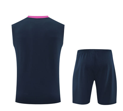 Ensemble bleu marine débardeur + short  FC Barcelone 2025-2026