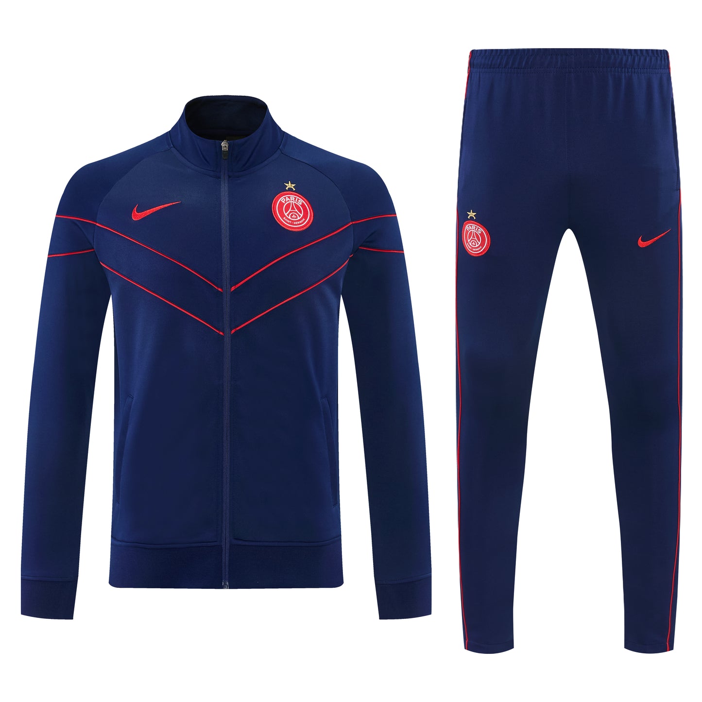 Survêtement 2026-2027 PSG Homme Bleu Marine – Ensemble Veste Zippée & Pantalon Training Football Lifestyle