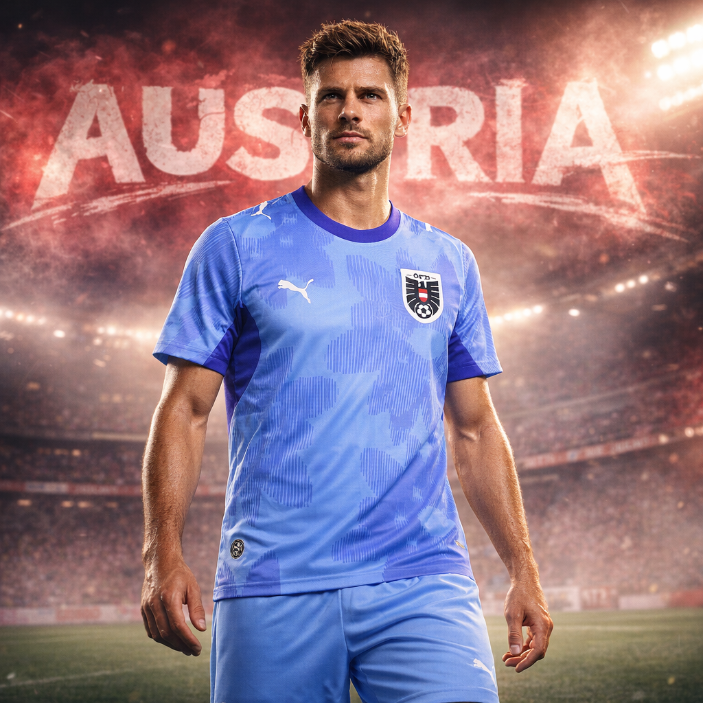 Maillot Autriche Extérieur 2026-2027 – Jersey Officiel Football Autrichien | FIFAFOOT