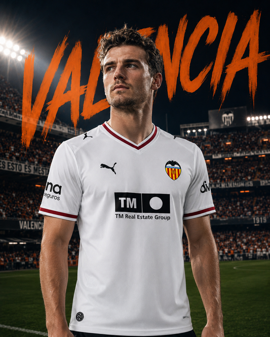 Maillot Valencia CF Domicile 2026/2027 Blanc – Jersey Football Homme Puma DryCell Officiel