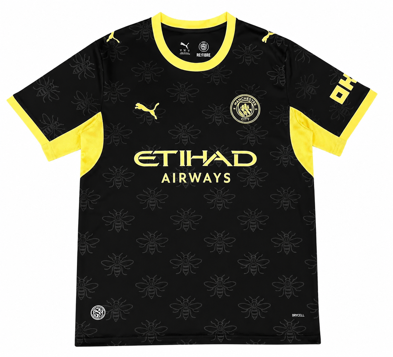 Maillot Extérieur Manchester City 2026-2027 Noir & Jaune