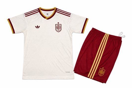 Maillot Extérieur Espagne 2026-2027 Enfant 🇪🇸 – Ensemble Maillot + Short Officiel Junior