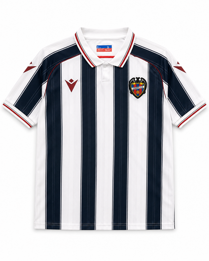 Maillot Levante UD Extérieur 2026-2027 Blanc Bleu Marine – Jersey Football Levante Away
