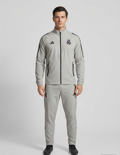 Survetement gris Real Madrid 2025-2026