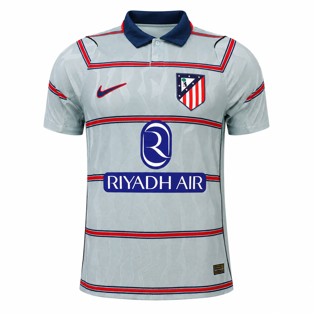 Maillot Atlético Madrid Third 2026-2027 Gris – Jersey Football Officiel Col Polo Rouge Bleu