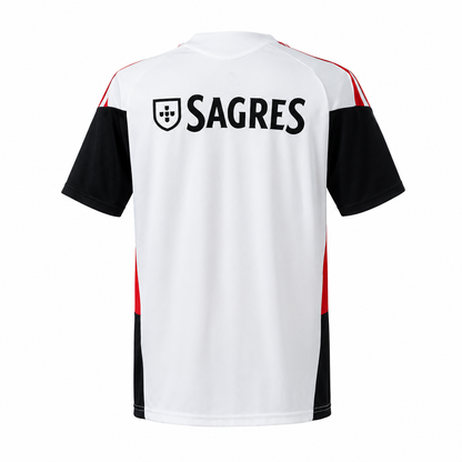 Maillot Entraînement Benfica 2026-2027 Blanc Noir Rouge – Jersey Training SL Benfica Football Homme