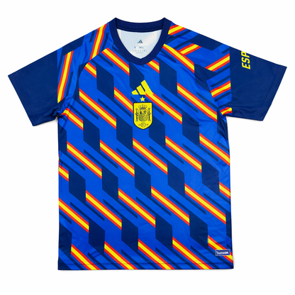 Maillot d’Échauffement Espagne 2026/2027 🇪🇸 – Avant Match Football | Performance & Style