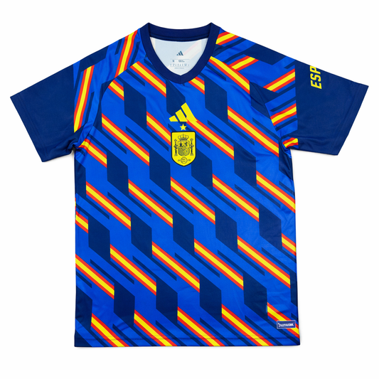 Maillot d’Échauffement Espagne 2026/2027 🇪🇸 – Avant Match Football | Performance & Style