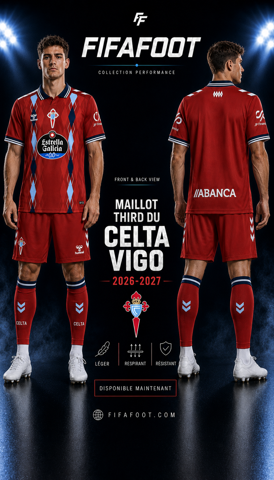 Maillot Celta Vigo Third 2026-2027 Rouge – Jersey Football RC Celta Vigo Troisième Tenue