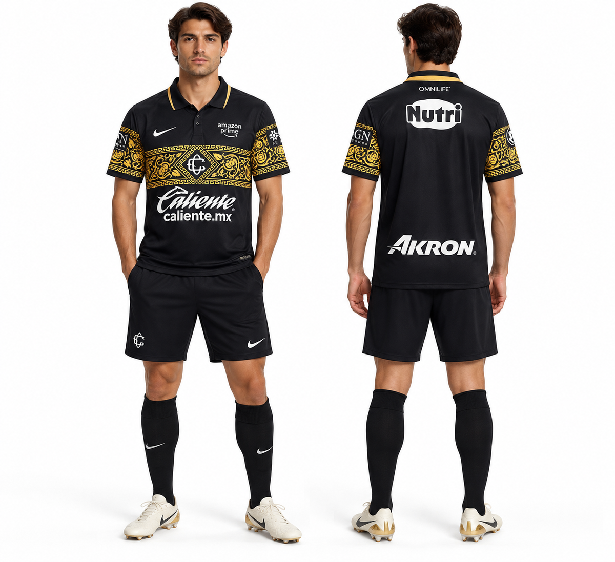 Chivas Guadalajara 2026/27 Third Jersey – vues avant et arrière sur mannequin
