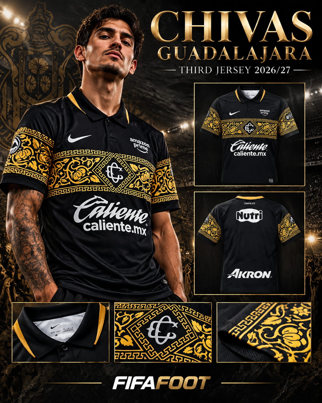 Chivas Guadalajara 2026/27 Third Jersey – affiche premium FIFAFOOT