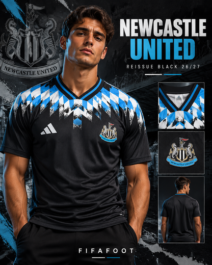 Newcastle United 26/27 Reissue Black – affiche premium FIFAFOOT