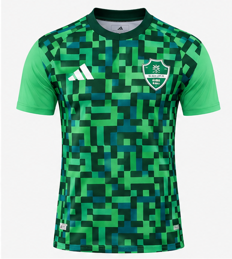 Al Ahli Saudi maillot entraînement vert 2026 2027 face — maillot vendu seul