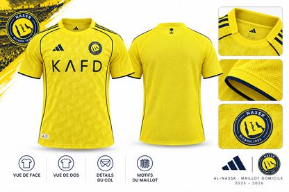 Maillot Al-Nassr domicile 2025–2026 — details