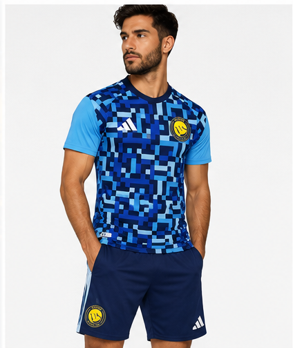 Al-Nassr maillot entraînement bleu 2026/27 mannequin