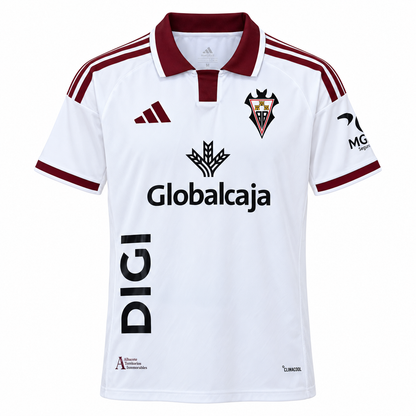 Albacete domicile 2026-2027 face fond blanc