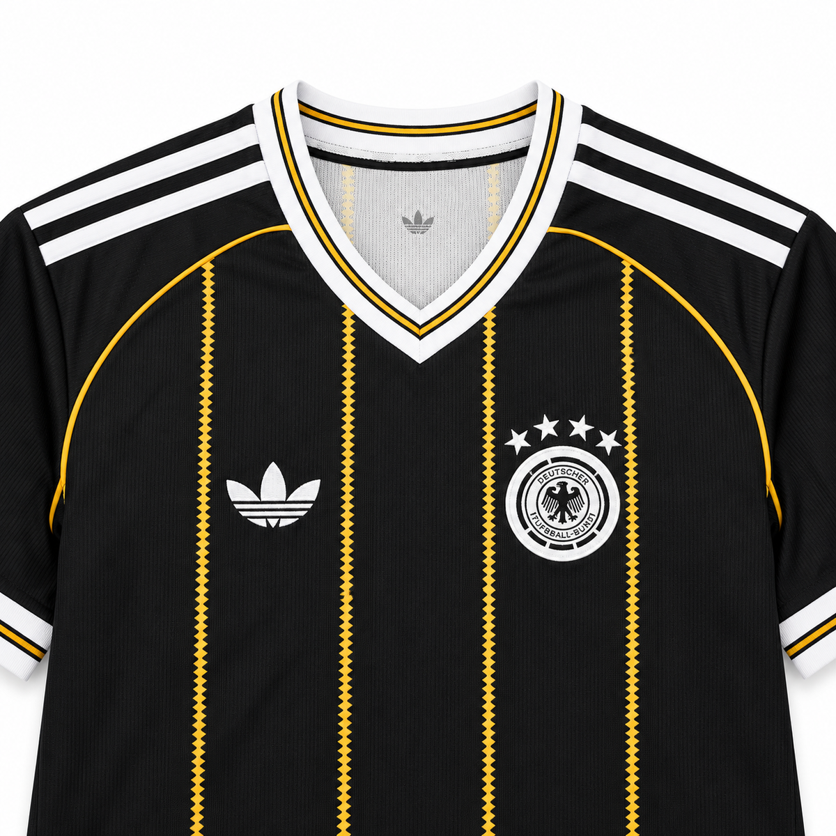 Maillot Allemagne Third Away 2026-2027 noir et or — detail