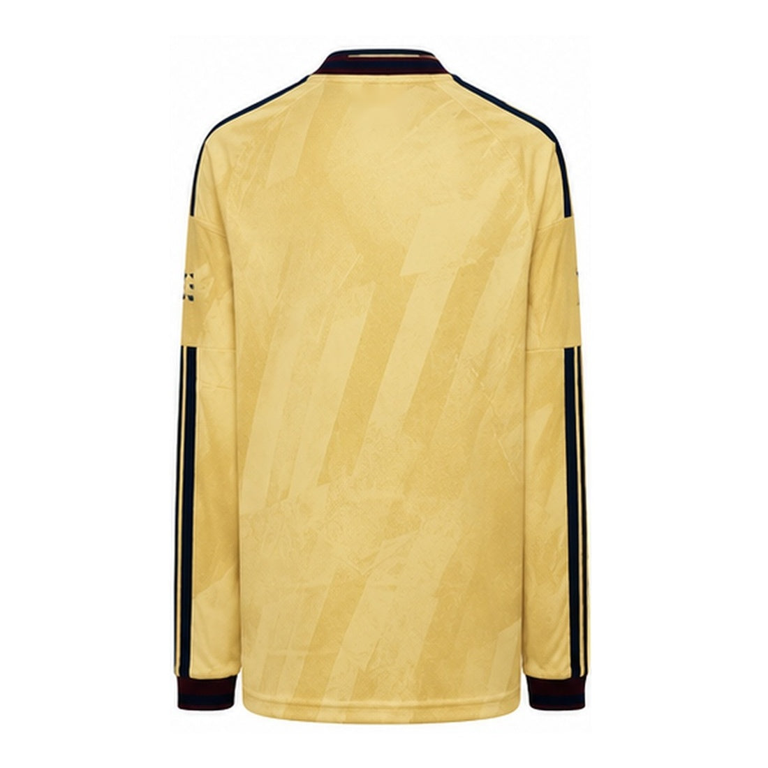 Maillot Arsenal Third 2026-2027 manches longues doré vue de dos sur fond blanc