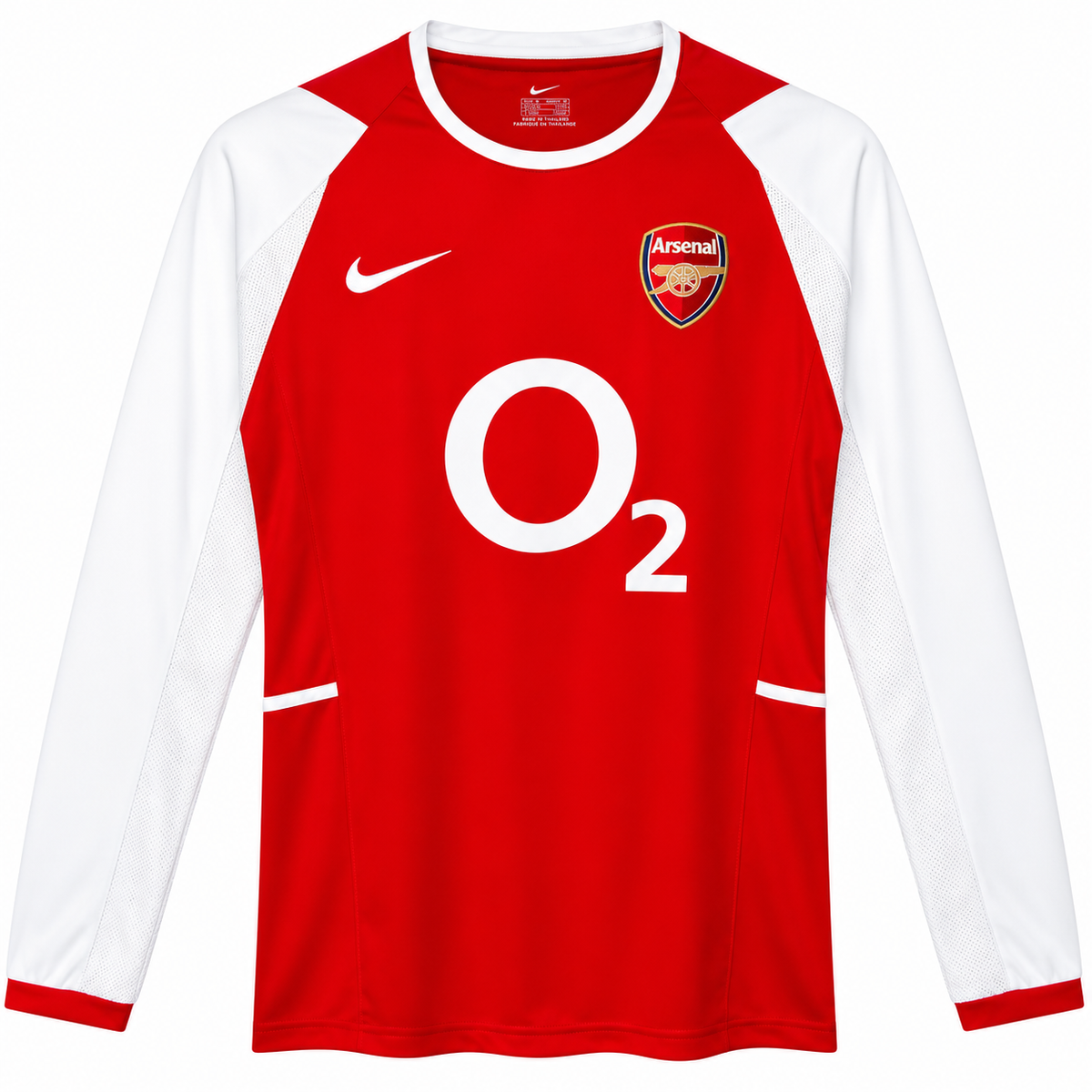Arsenal 2002-2004 domicile rétro manches longues - face